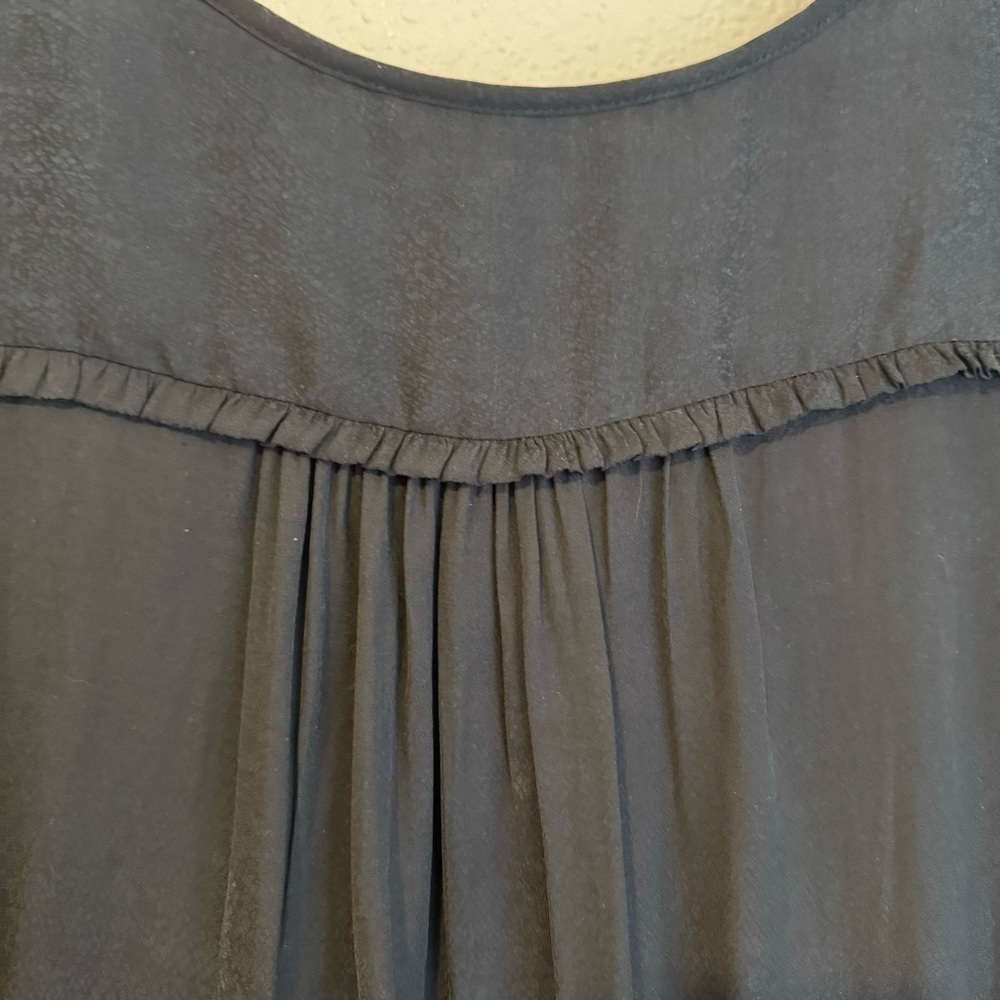 Anthropologie Black Snakeskin Blouse - Picture 9 of 9